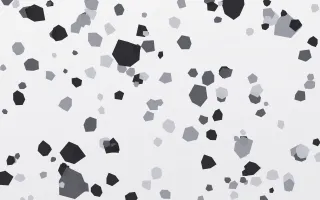 Mono Ink Terrazzo II — light grey and white terrazzo background, variation II