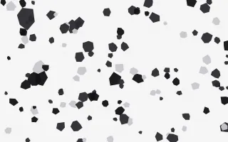 Noir & Blanc Pop Fleck III — colourful grey, black and white terrazzo background, variation III
