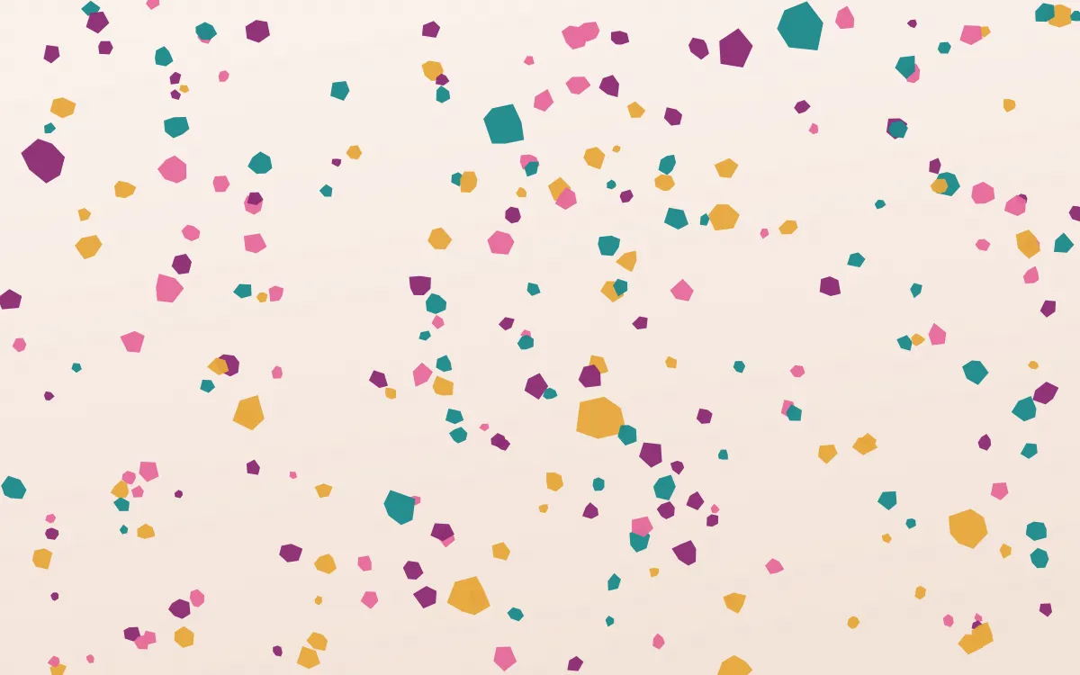 Oaxaca Fiesta Floor Micro — light pink, gold and white terrazzo background