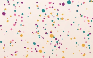 Oaxaca Fiesta Floor Micro — light pink, gold and white terrazzo background