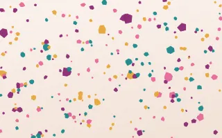 Oaxaca Fiesta Floor Micro II — light pink, gold and white terrazzo background, variation II