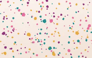 Oaxaca Fiesta Floor Micro III — light pink, gold and white terrazzo background, variation III