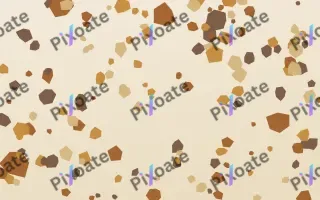 Ochre Earth Terrazzo III — light orange, brown and beige terrazzo background, variation III