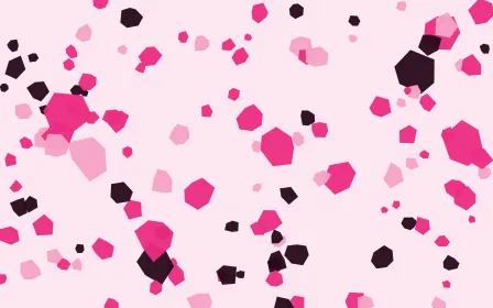 Punch Pink Pop Fleck — colourful pink, black and white terrazzo background