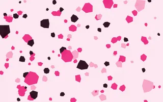 Punch Pink Pop Fleck II — colourful pink, black and white terrazzo background, variation II