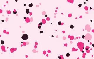 Punch Pink Pop Fleck III — colourful pink, black and white terrazzo background, variation III