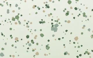 Sage Terrazzo Fine II — light green and white terrazzo background, variation II