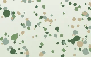 Sage Terrazzo III — light green and white terrazzo background, variation III
