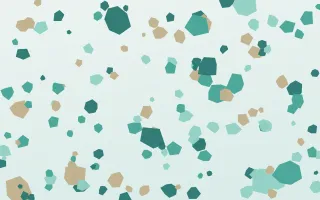 Sea Glass Terrazzo II — light teal and white terrazzo background, variation II