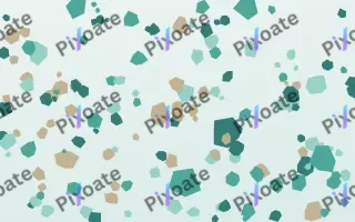 Sea Glass Terrazzo III — light teal and white terrazzo background, variation III