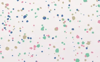 Seoul Pastel Floor Micro II — light green, pink and white terrazzo background, variation II