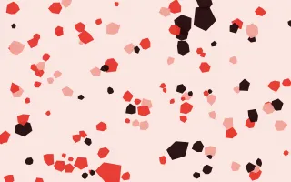 Signal Red Pop Fleck — colourful red and black terrazzo background