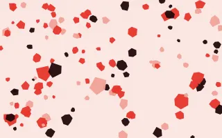 Signal Red Pop Fleck II — colourful red and black terrazzo background, variation II