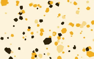 Solar Pop Fleck — colourful gold, black and beige terrazzo background