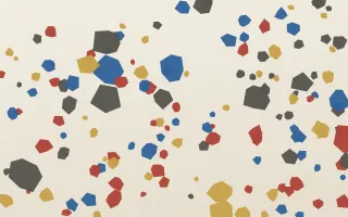 Venetian Classico — light red, blue and beige terrazzo background