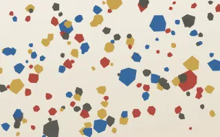 Venetian Classico II — light red, blue and beige terrazzo background, variation II