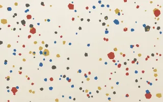 Venetian Classico Micro — light red, blue and beige terrazzo background