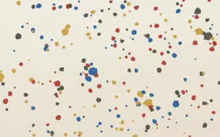 Venetian Classico Micro III — light red, blue and beige terrazzo background, variation III
