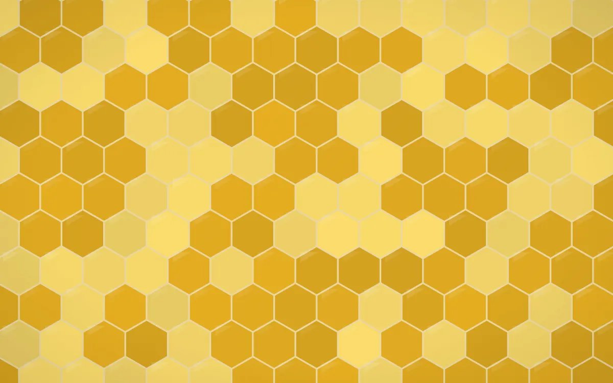 Accra Gold Hex Tiles — colourful gold and beige tile background