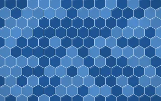 Aegean Noon Hex Tiles — dark blue tile background