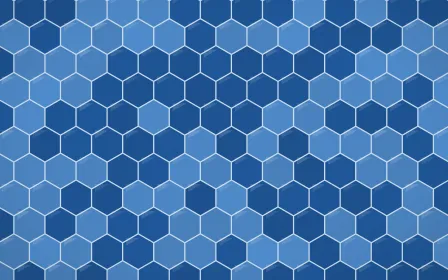 Aegean Noon Hex Tiles — dark blue tile background