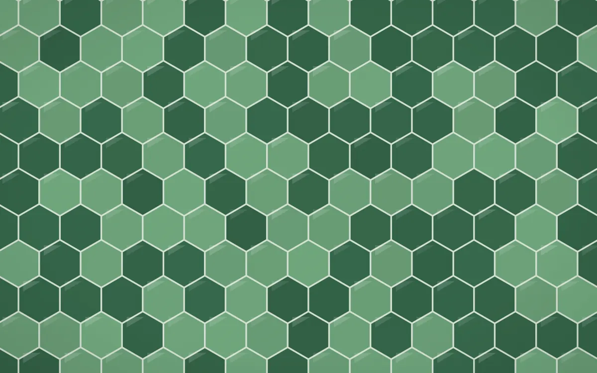 Alhambra Jade Hex Tiles — dark green and grey tile background