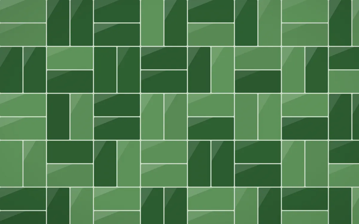 Amazônia Basketweave Tiles — dark green tile background