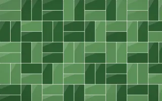 Amazônia Basketweave Tiles — dark green tile background