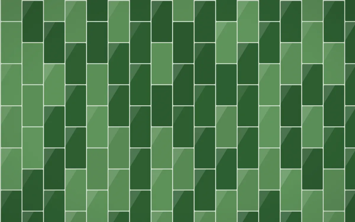 Amazônia Stacked Tiles — dark green tile background