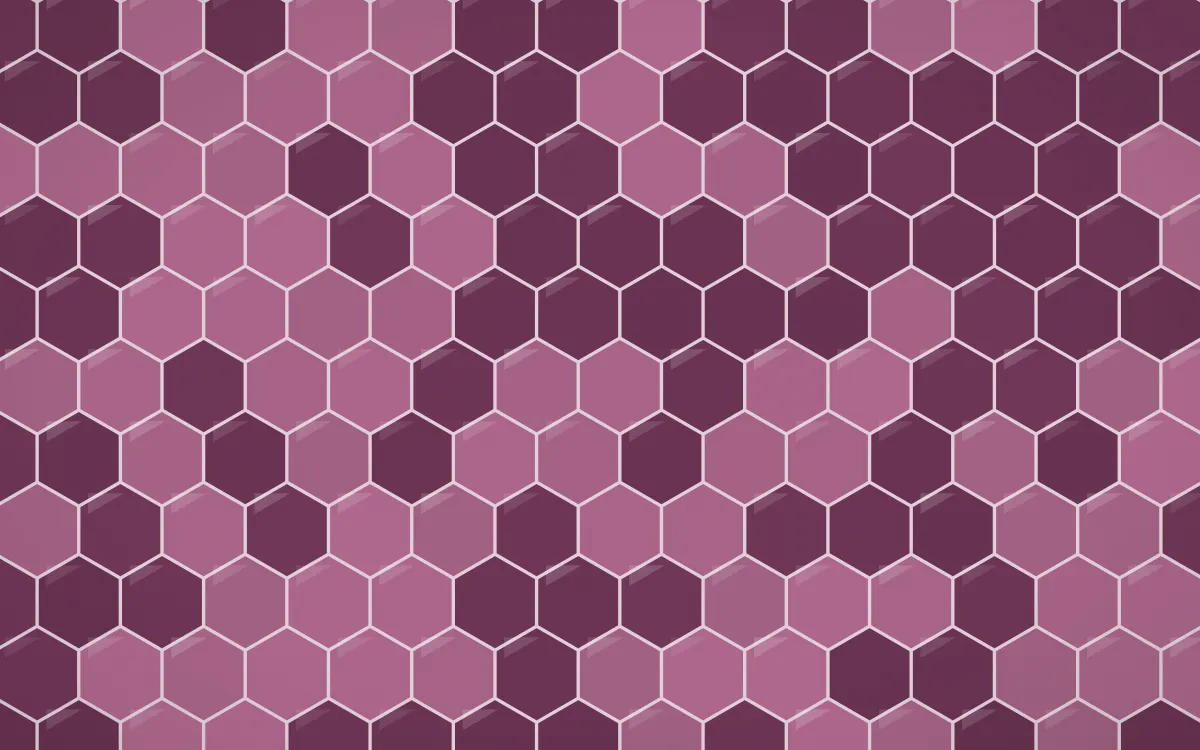 Andes Berry Hex Tiles — dark pink tile background
