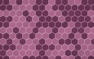 Andes Berry Hex Tiles — dark pink tile background