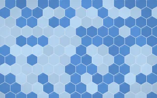 Bahia Blue Hex Tiles — colourful blue tile background