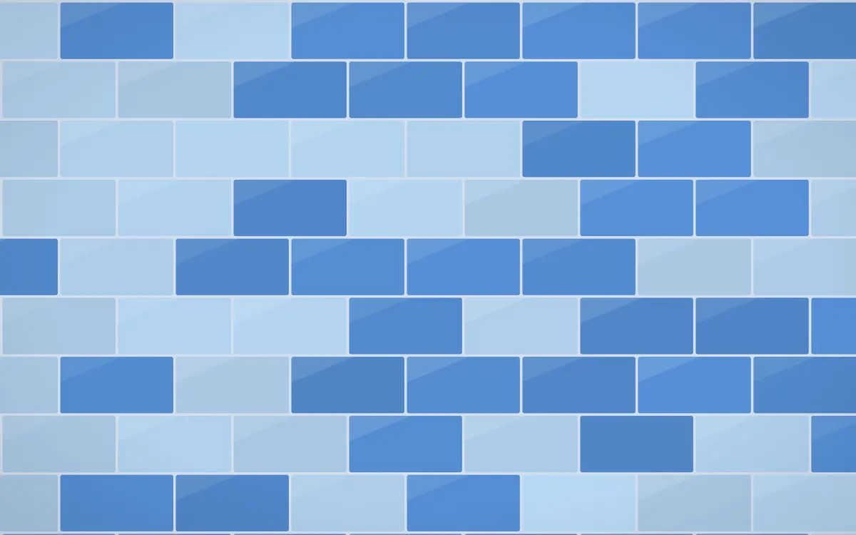 Bahia Blue Subway Tiles — colourful blue tile background
