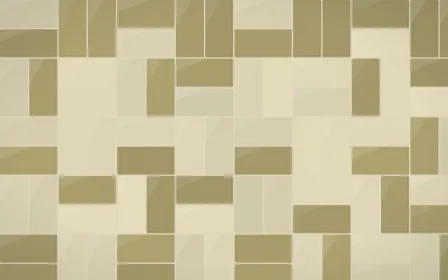 Bali Temple Basketweave Tiles — colourful beige and yellow tile background