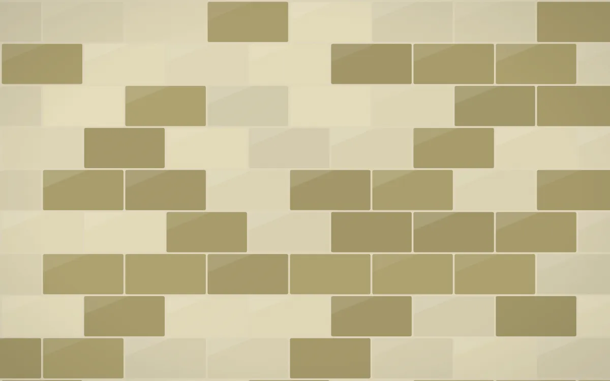 Bali Temple Subway Tiles — colourful beige and yellow tile background