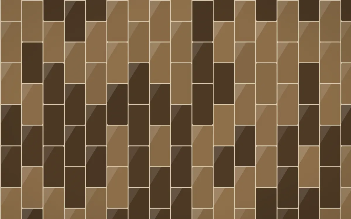 Bamako Earth Stacked Tiles — dark brown and beige tile background