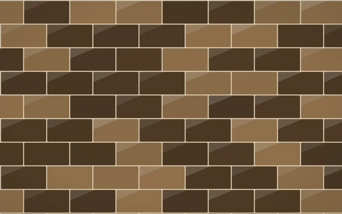 Bamako Earth Subway Tiles — dark brown and beige tile background