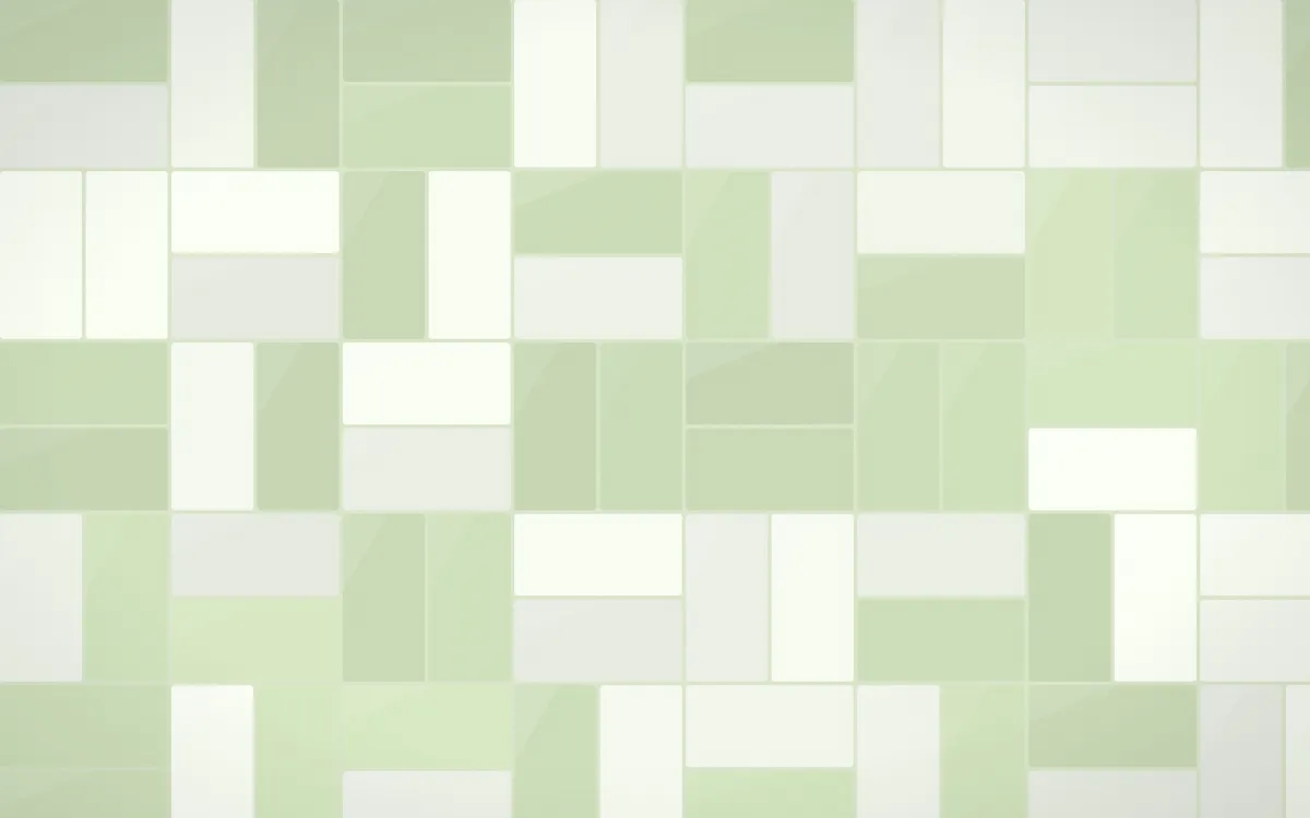 Bamboo Mist Basketweave Tiles — light white and green tile background