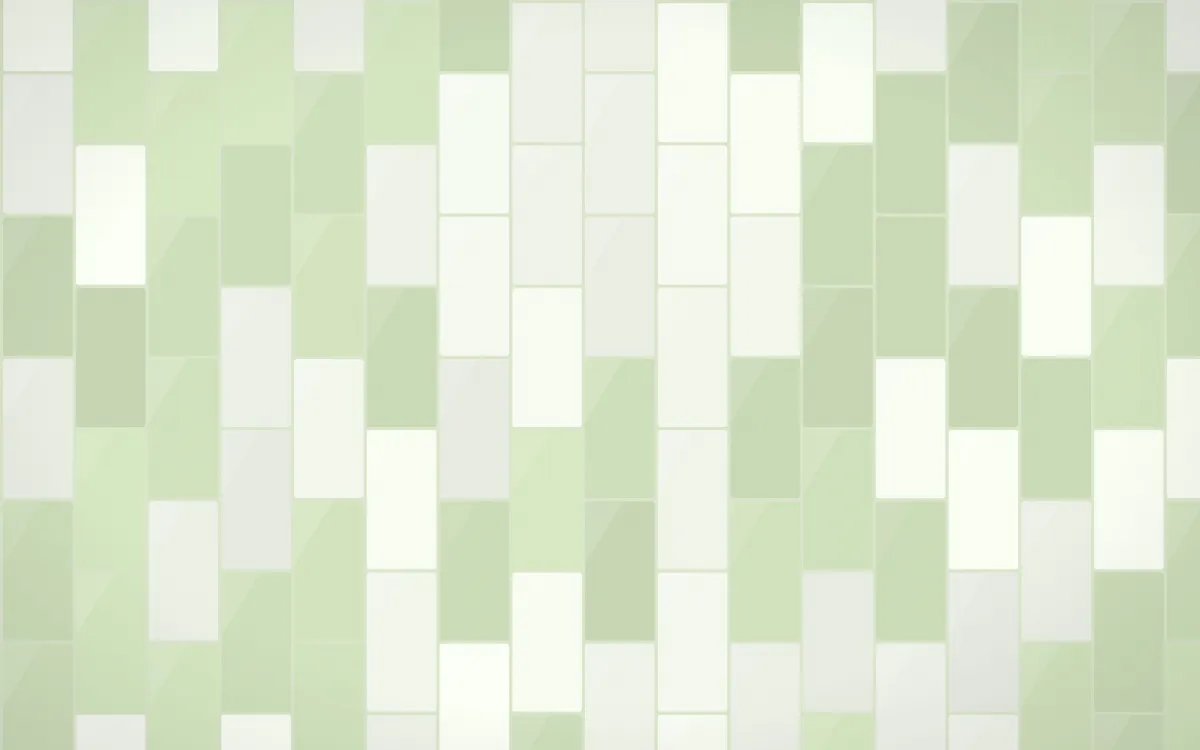 Bamboo Mist Stacked Tiles — light white and green tile background