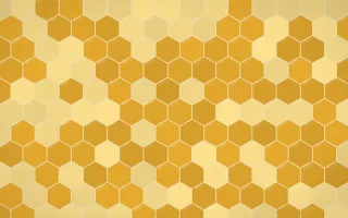 Bangkok Gold Hex Tiles — colourful yellow, gold and beige tile background