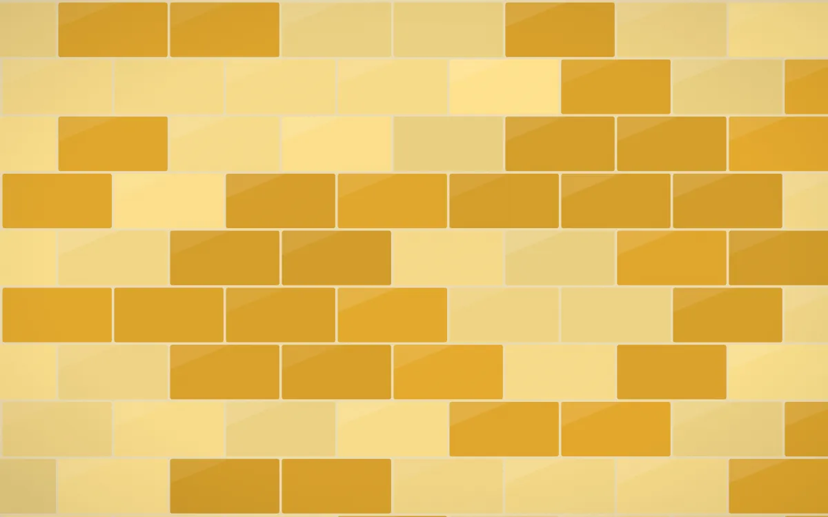 Bangkok Gold Subway Tiles — colourful yellow, gold and beige tile background