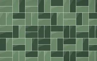 Bavarian Forest Basketweave Tiles — dark green and grey tile background