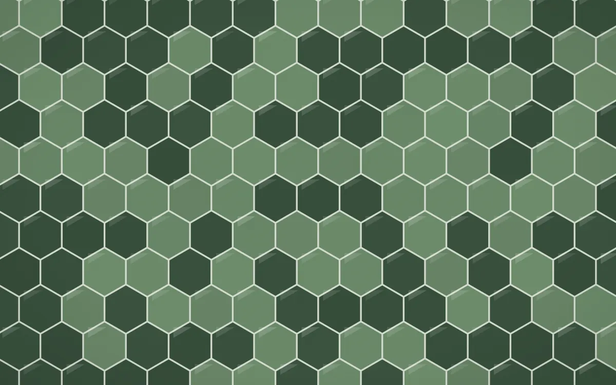 Bavarian Forest Hex Tiles — dark green and grey tile background
