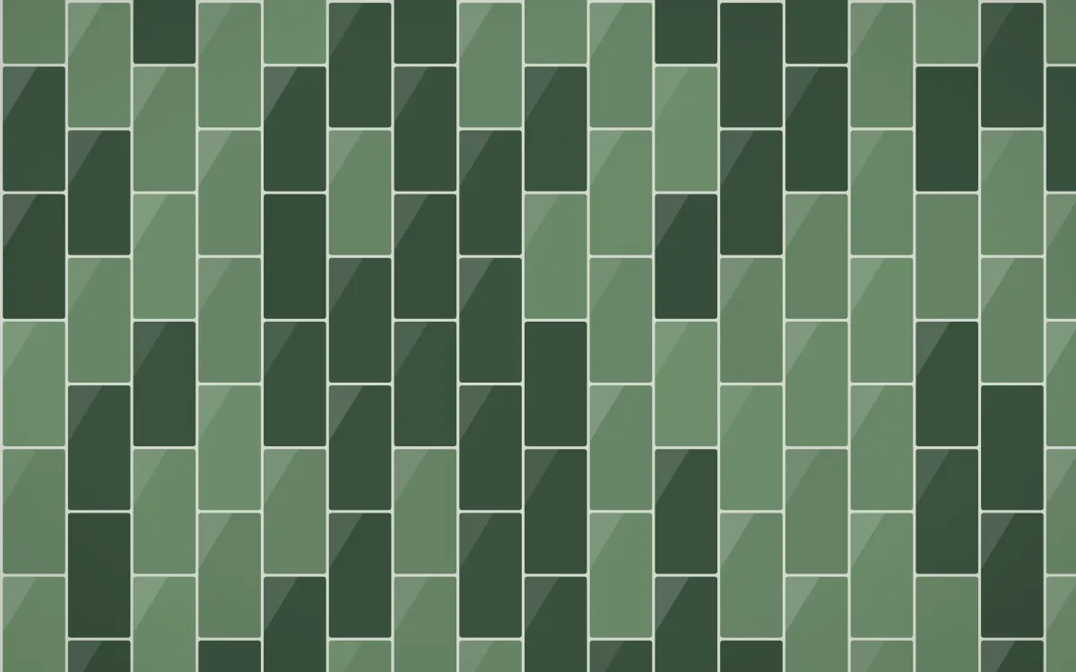 Bavarian Forest Stacked Tiles — dark green and grey tile background