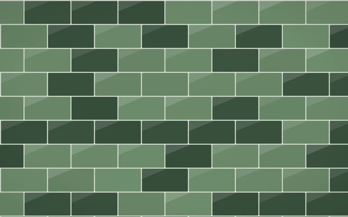 Bavarian Forest Subway Tiles — dark green and grey tile background