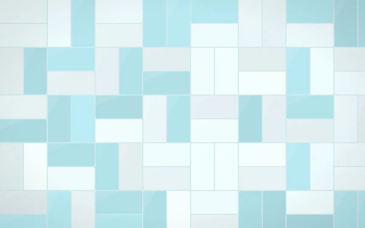 Bondi Surf Basketweave Tiles — light white and teal tile background