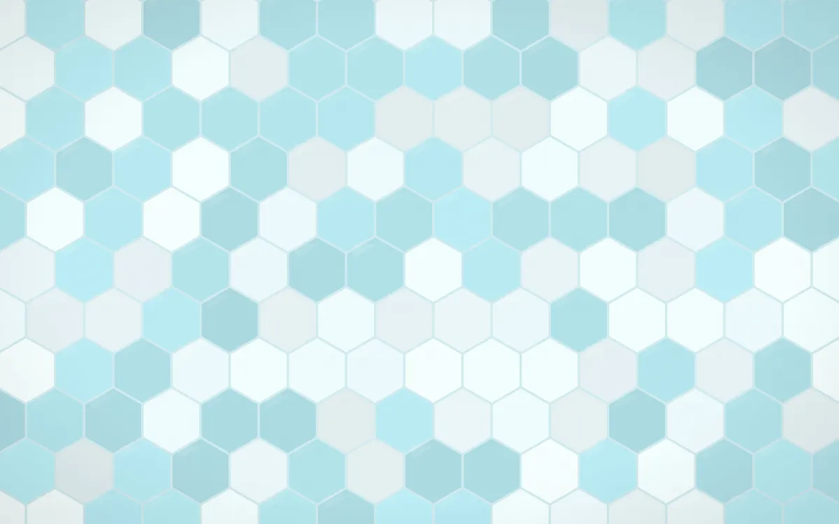 Bondi Surf Hex Tiles — light white and teal tile background