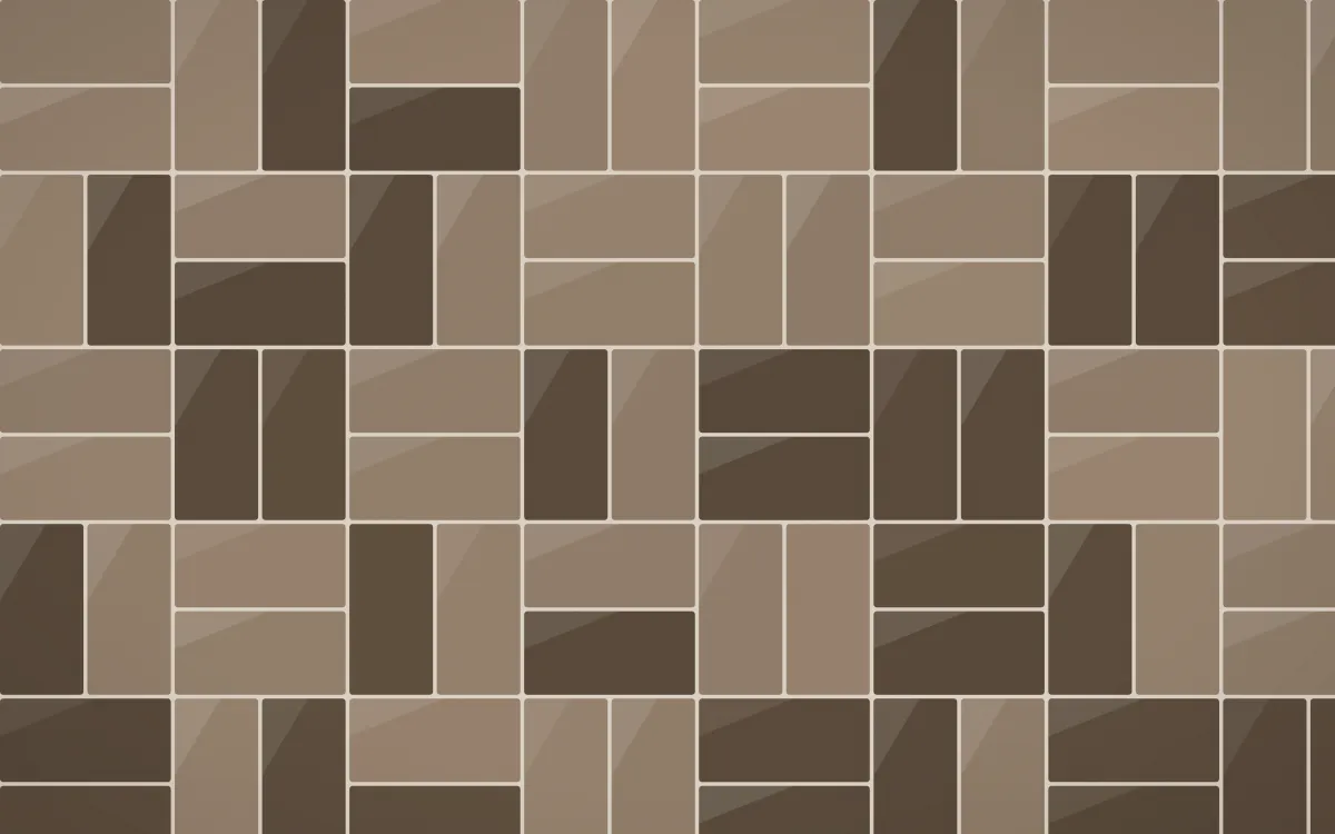 Brooklyn Loft Basketweave Tiles — dark orange, brown and beige tile background