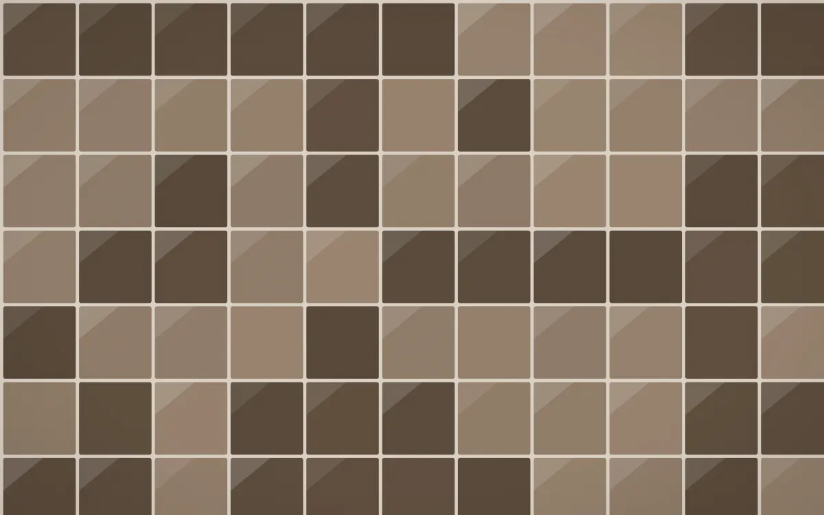 Brooklyn Loft Square Tiles — dark orange, brown and beige tile background