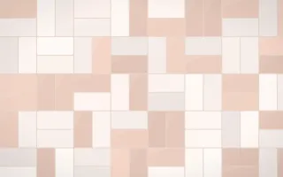 Budapest Rose Basketweave Tiles — light white, orange and beige tile background